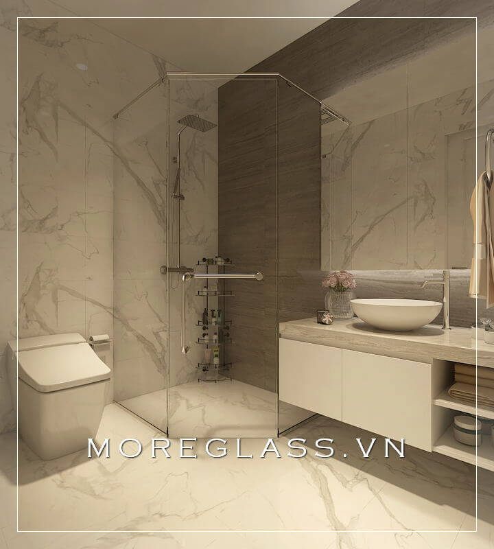 thiết kế phòng tắm kính đẹp